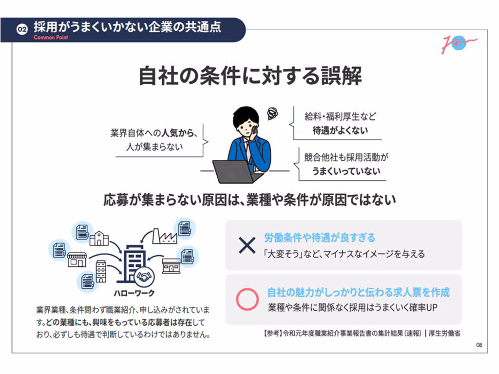 採用がうまくいかない企業の共通点